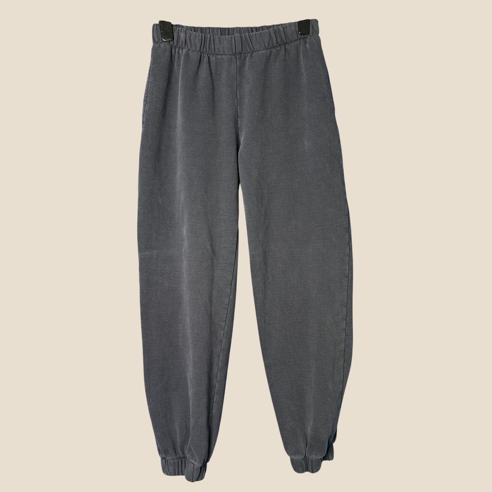John Galt Navy Rosa Sweatpant Joggers Sz M Lounge Pull-On Relaxed Comfy Cotton
